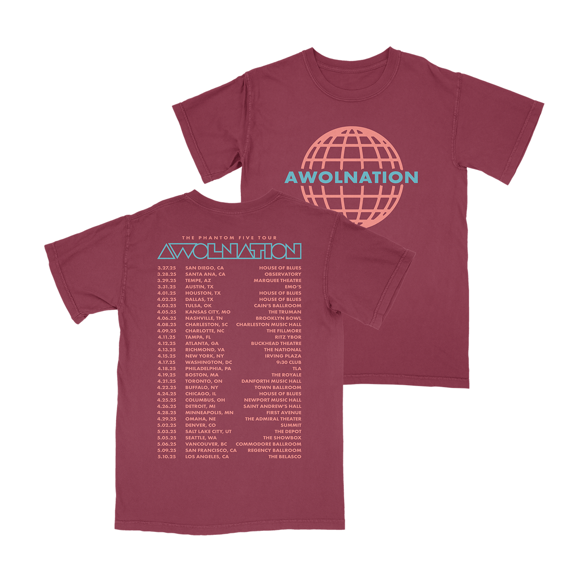 Phantom 5 2025 Tour Tee
